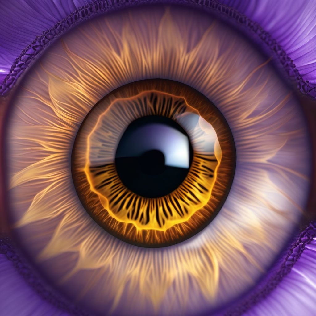 Iris atrophy (essential) (progressive) digital illustration