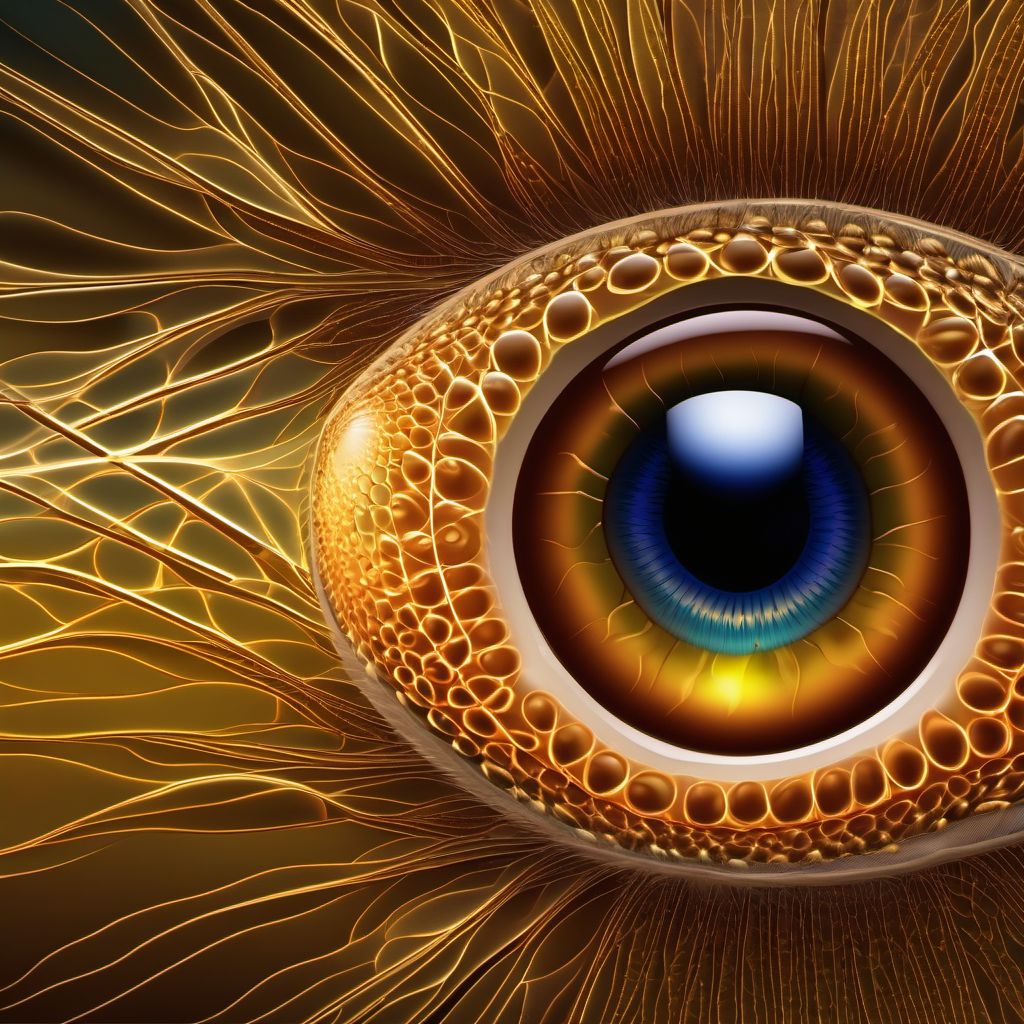 Pupillary membranes digital illustration