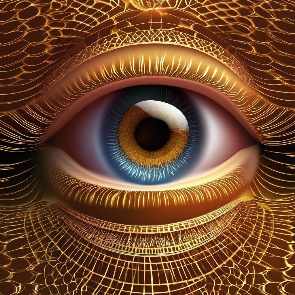 Age-related incipient cataract digital illustration