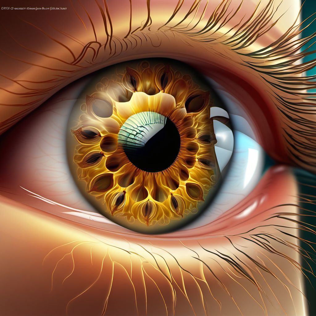 Other age-related incipient cataract digital illustration