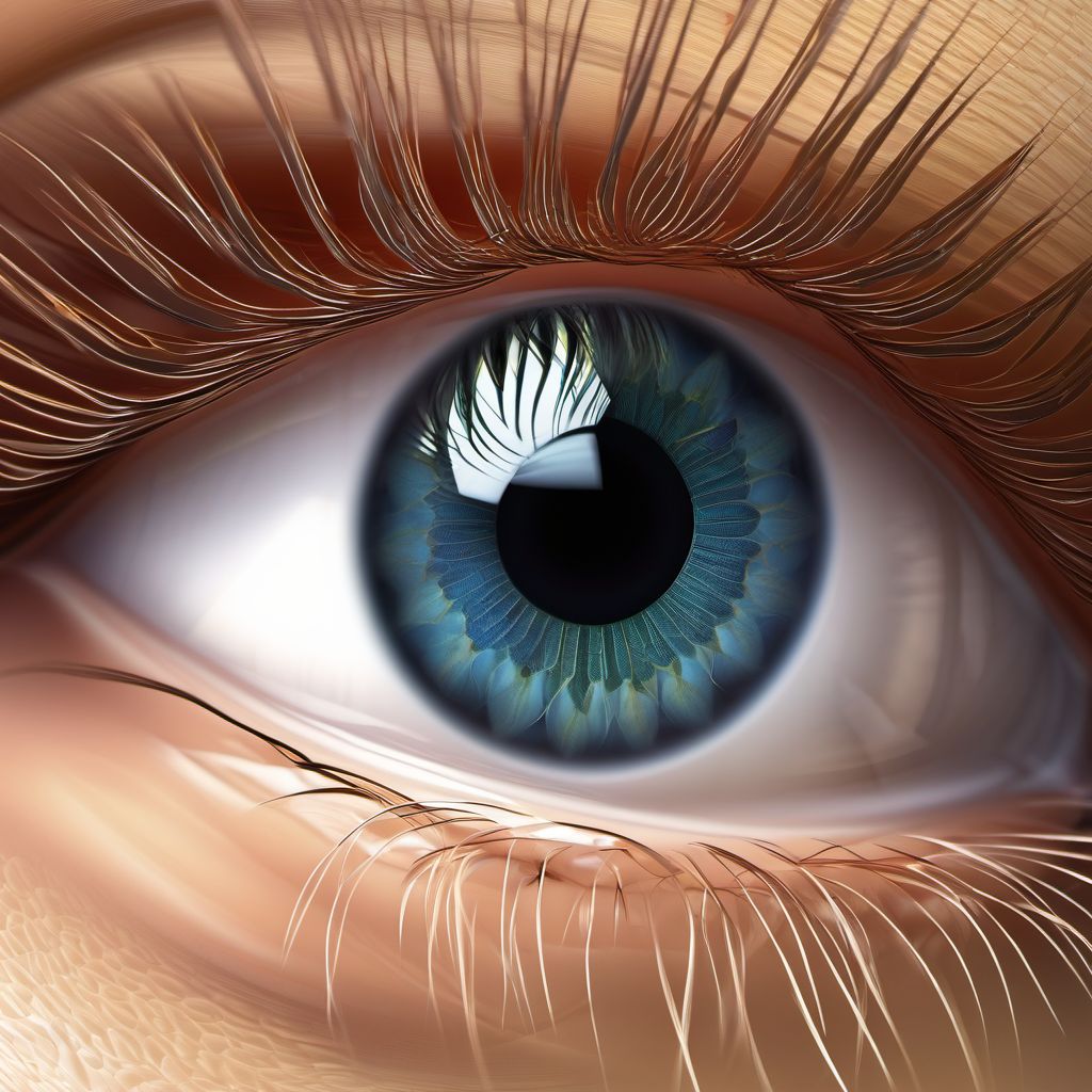 Other age-related cataract digital illustration