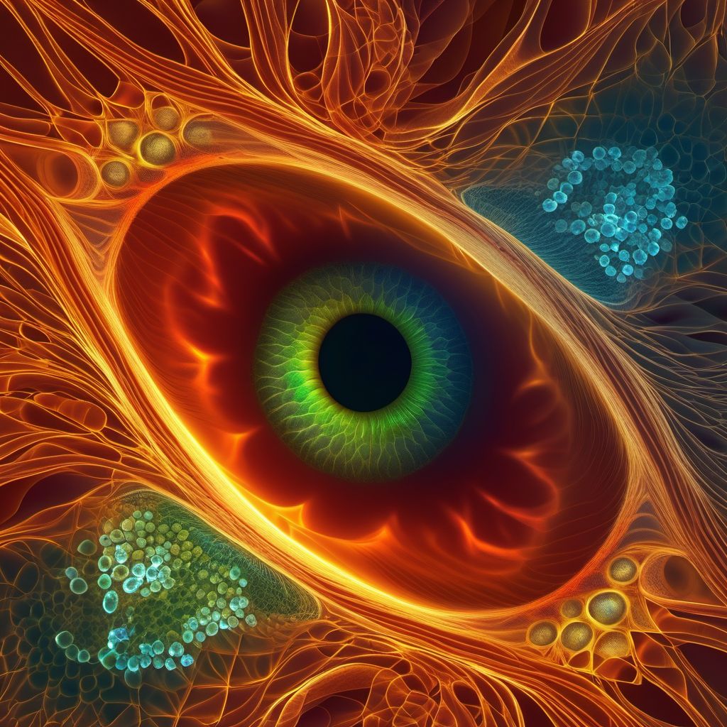 Acute posterior multifocal placoid pigment epitheliopathy digital illustration