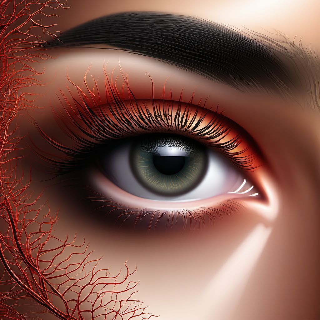 Other retinal vascular occlusions digital illustration