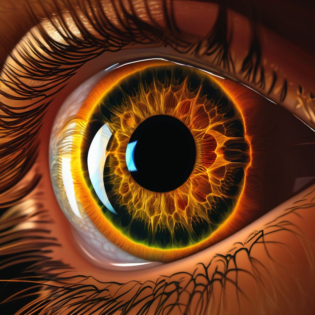 Exudative age-related macular degeneration, bilateral digital illustration