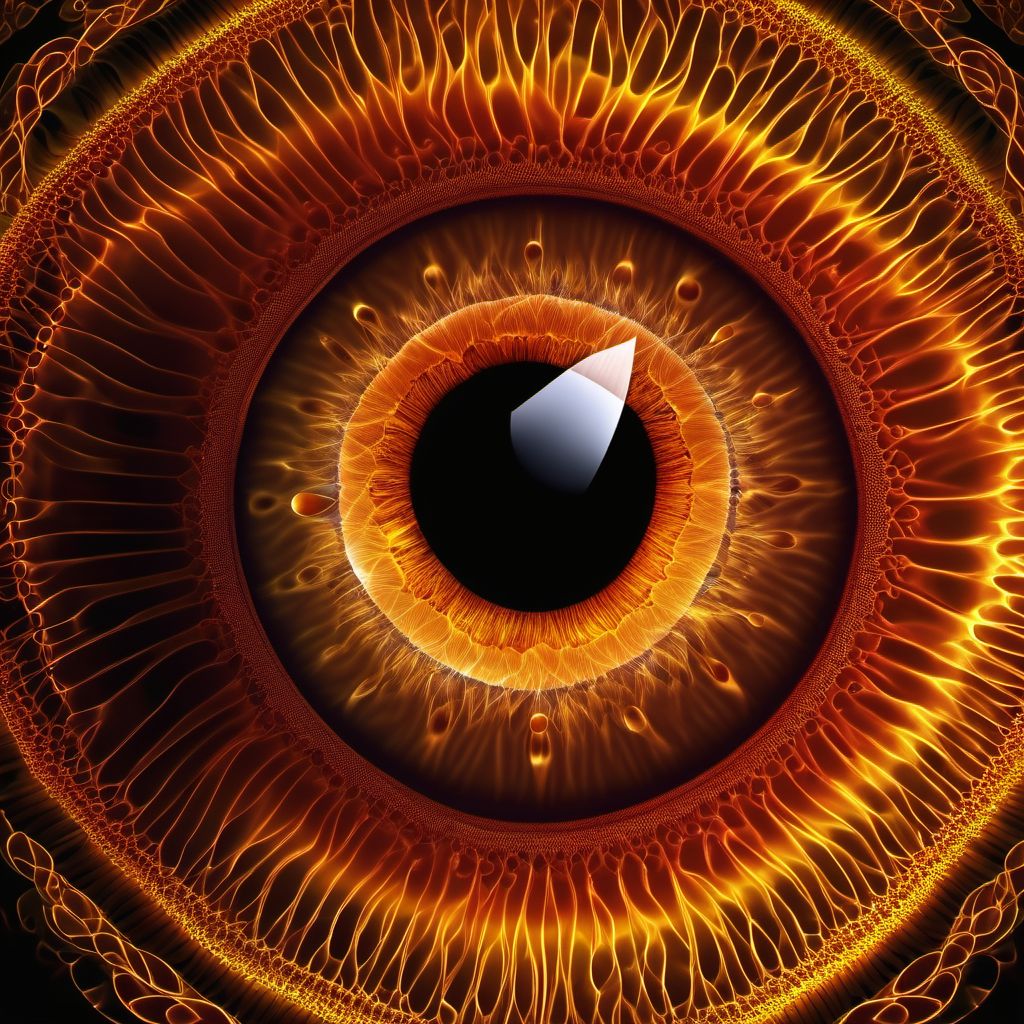 Exudative age-related macular degeneration, unspecified eye digital illustration