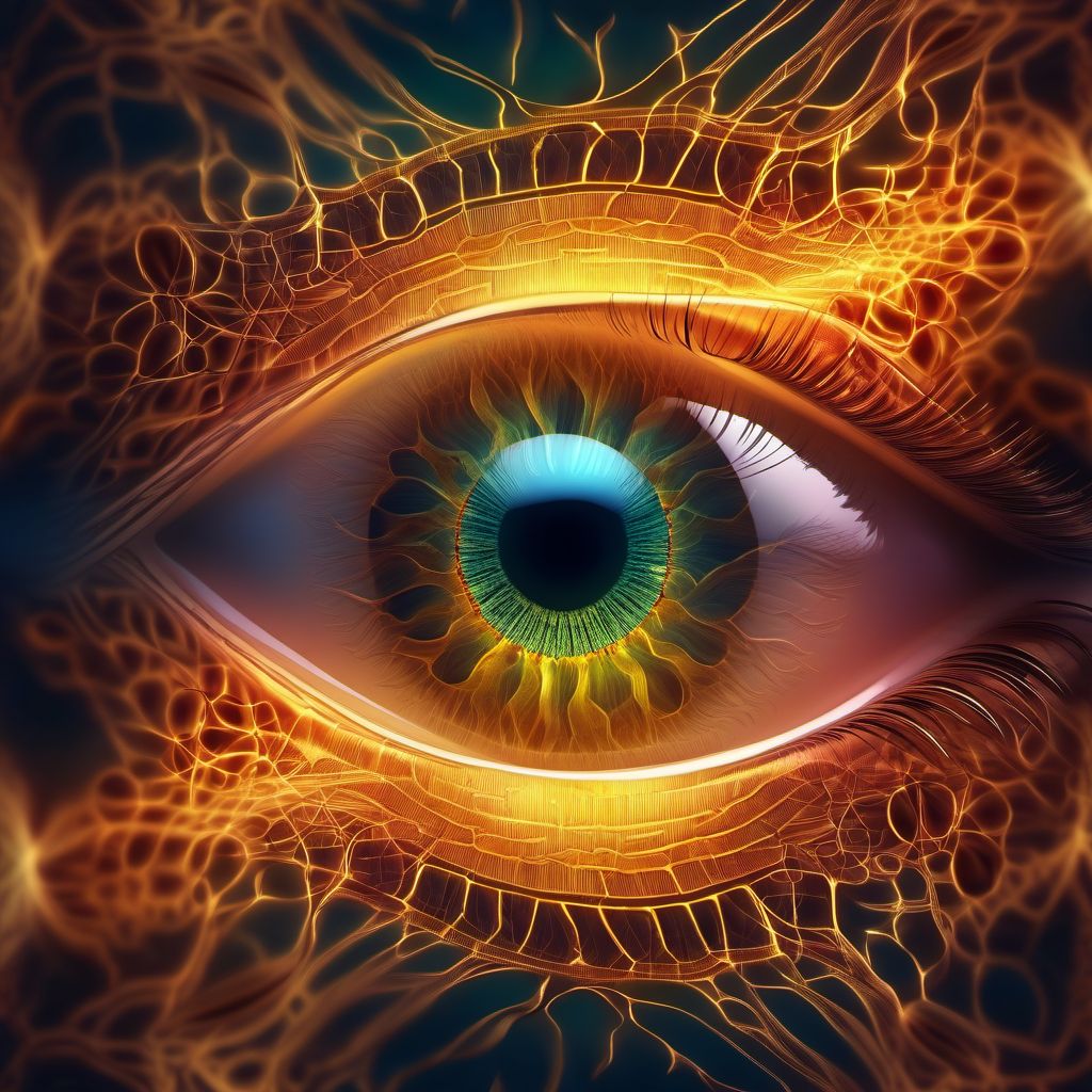 Retinal disorders in diseases classified elsewhere digital illustration