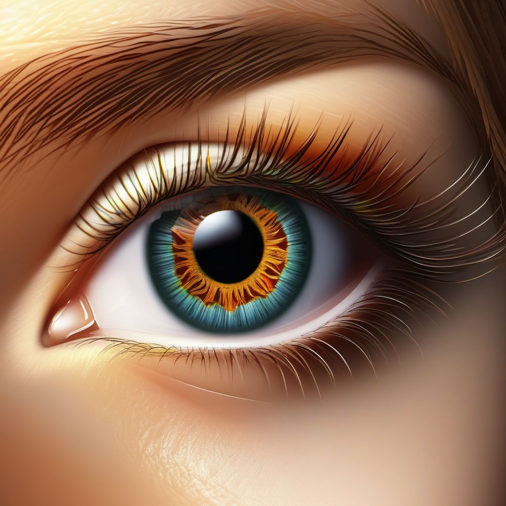 Glaucoma suspect digital illustration