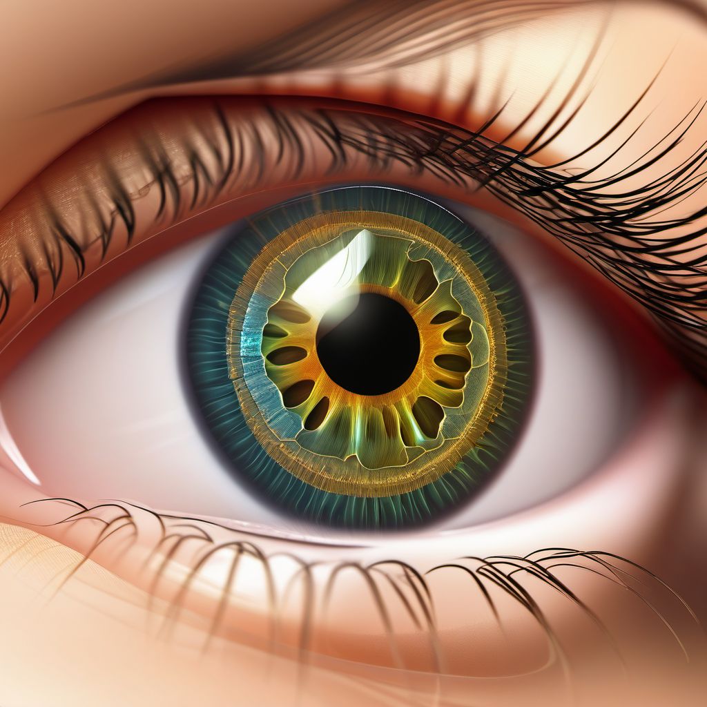 Open-angle glaucoma digital illustration