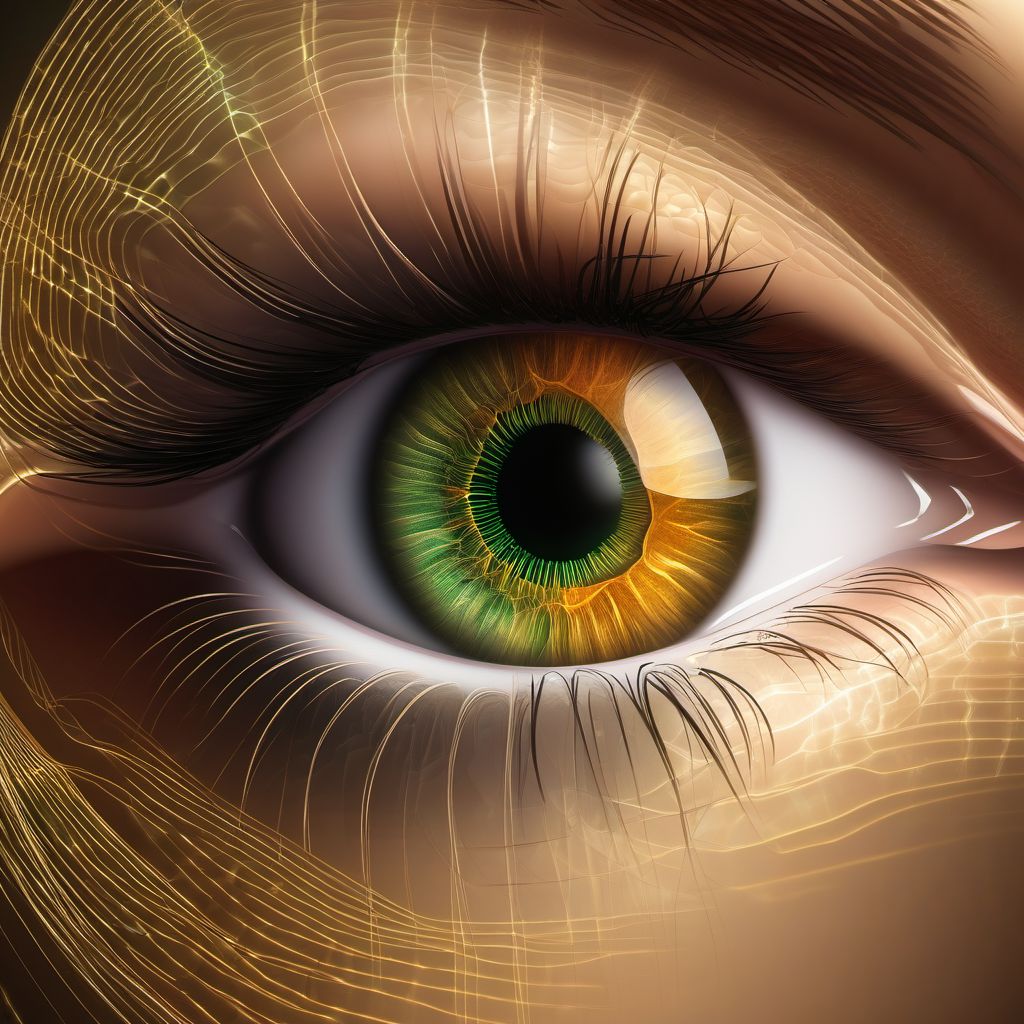 Unspecified open-angle glaucoma digital illustration