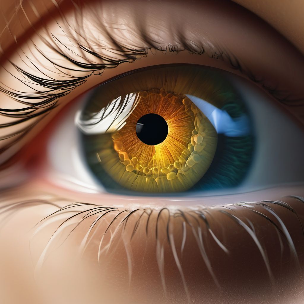 Primary open-angle glaucoma, bilateral digital illustration