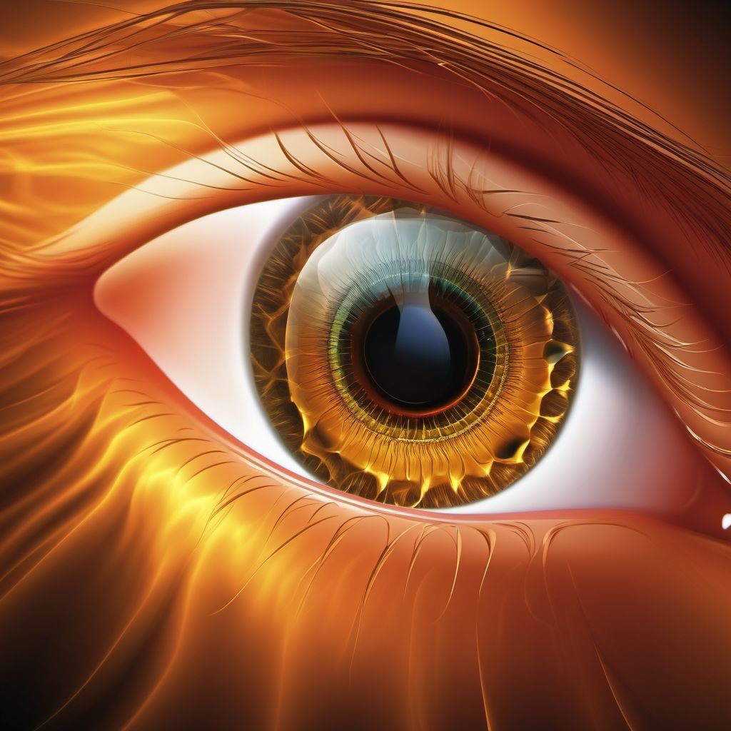 Primary open-angle glaucoma, unspecified eye digital illustration