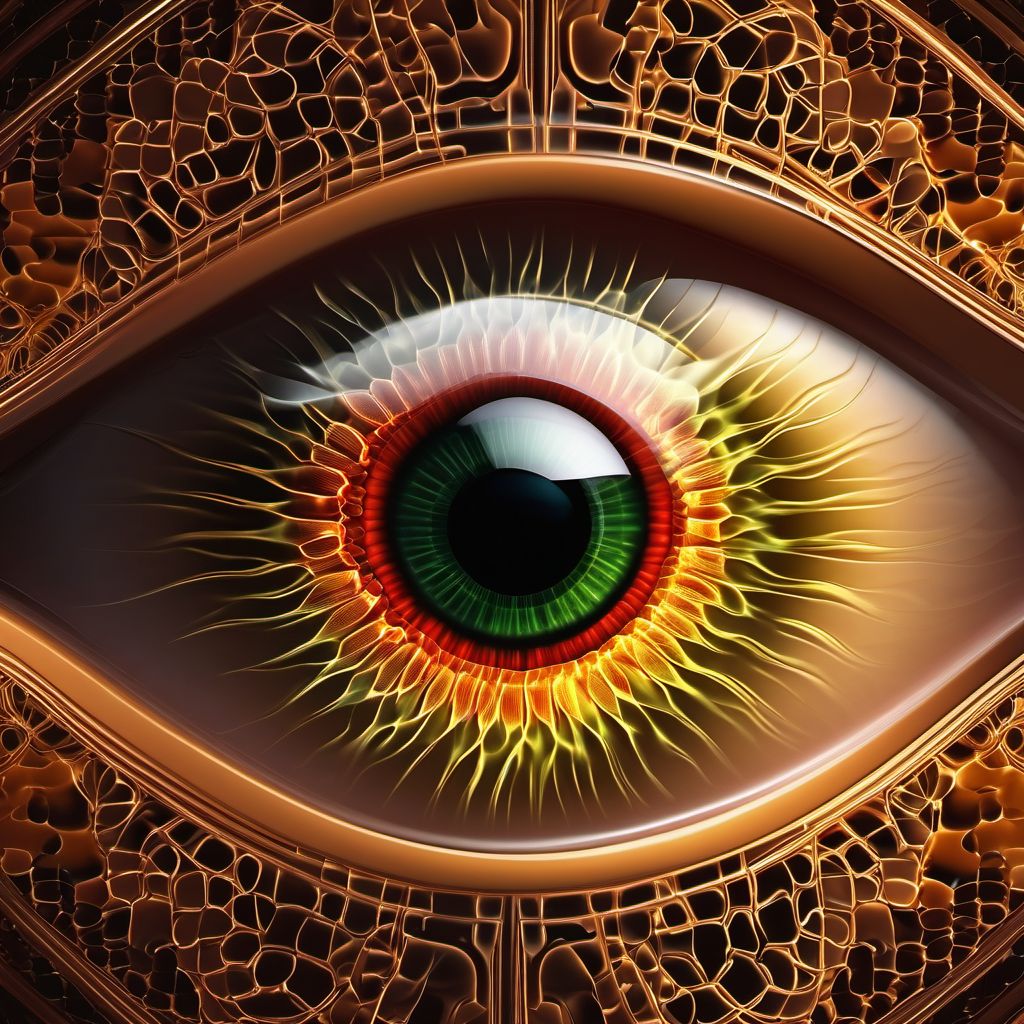 Low-tension glaucoma, unspecified eye digital illustration