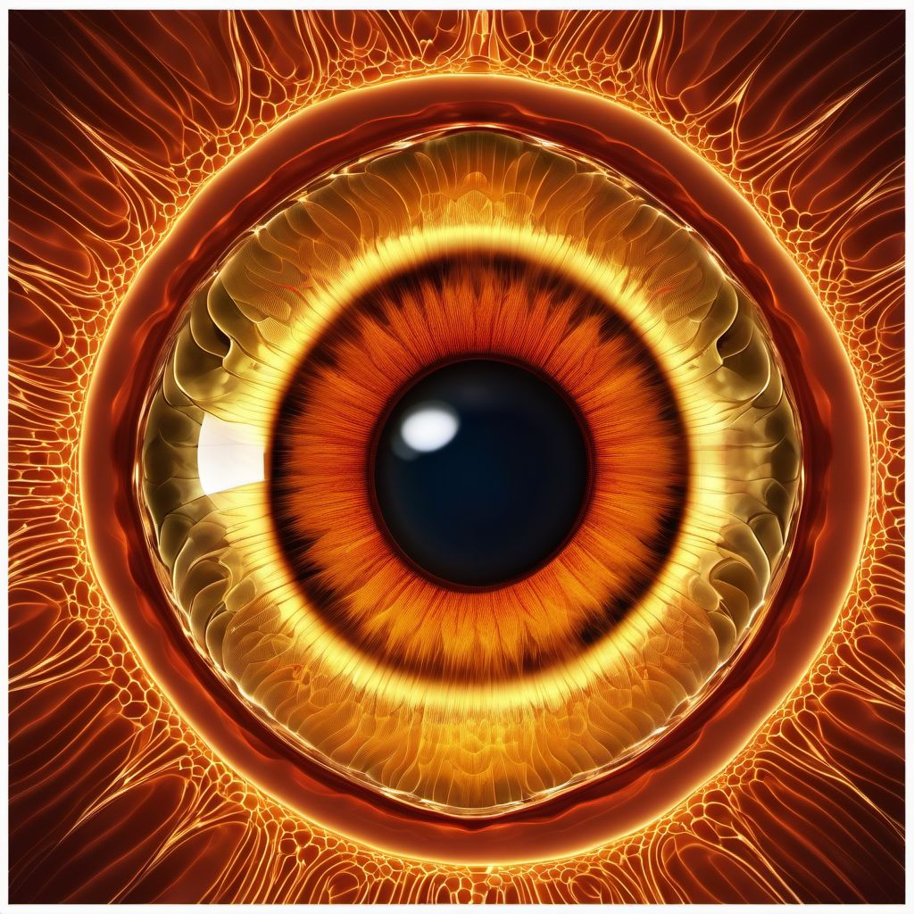 Pigmentary glaucoma, bilateral digital illustration