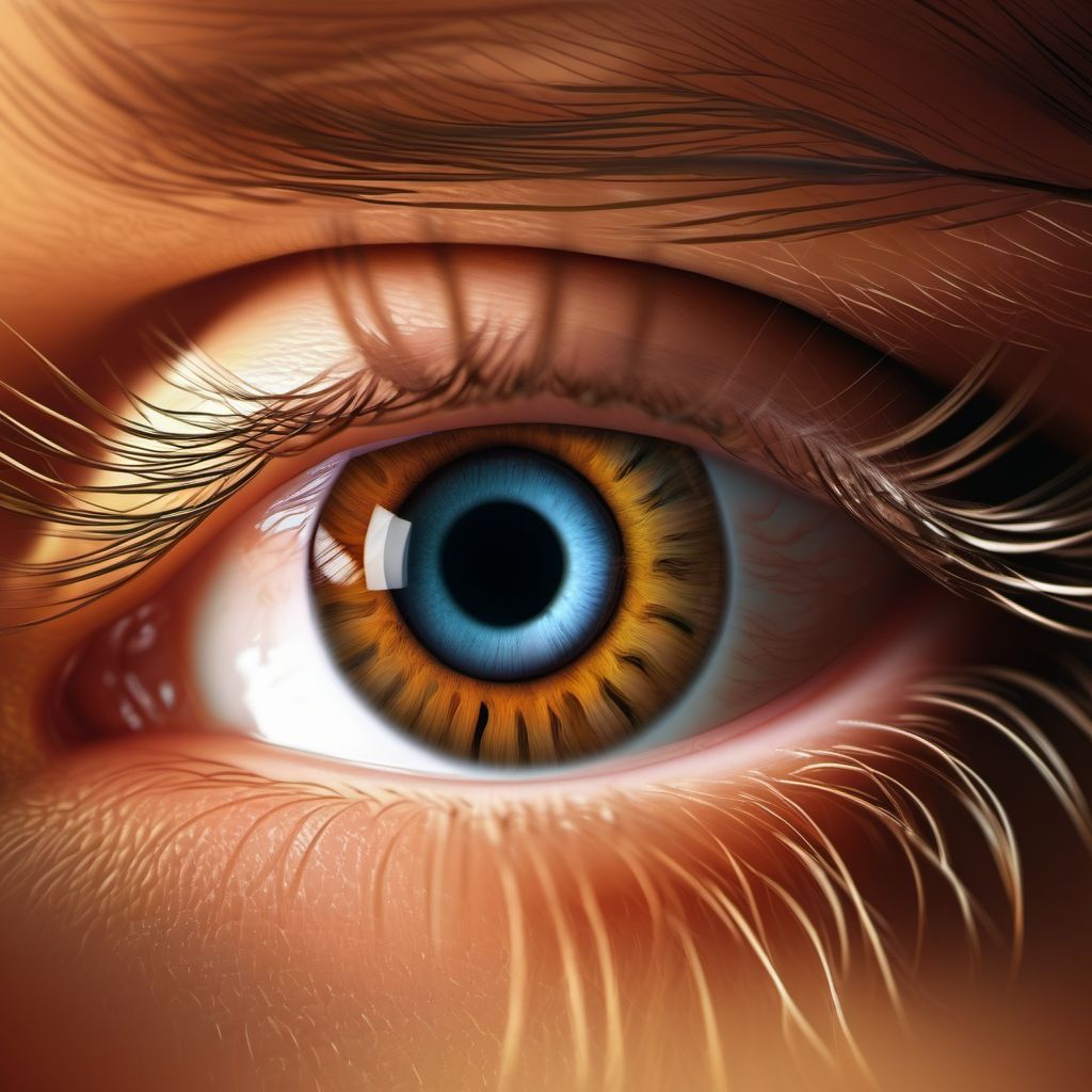Glaucoma secondary to other eye disorders digital illustration