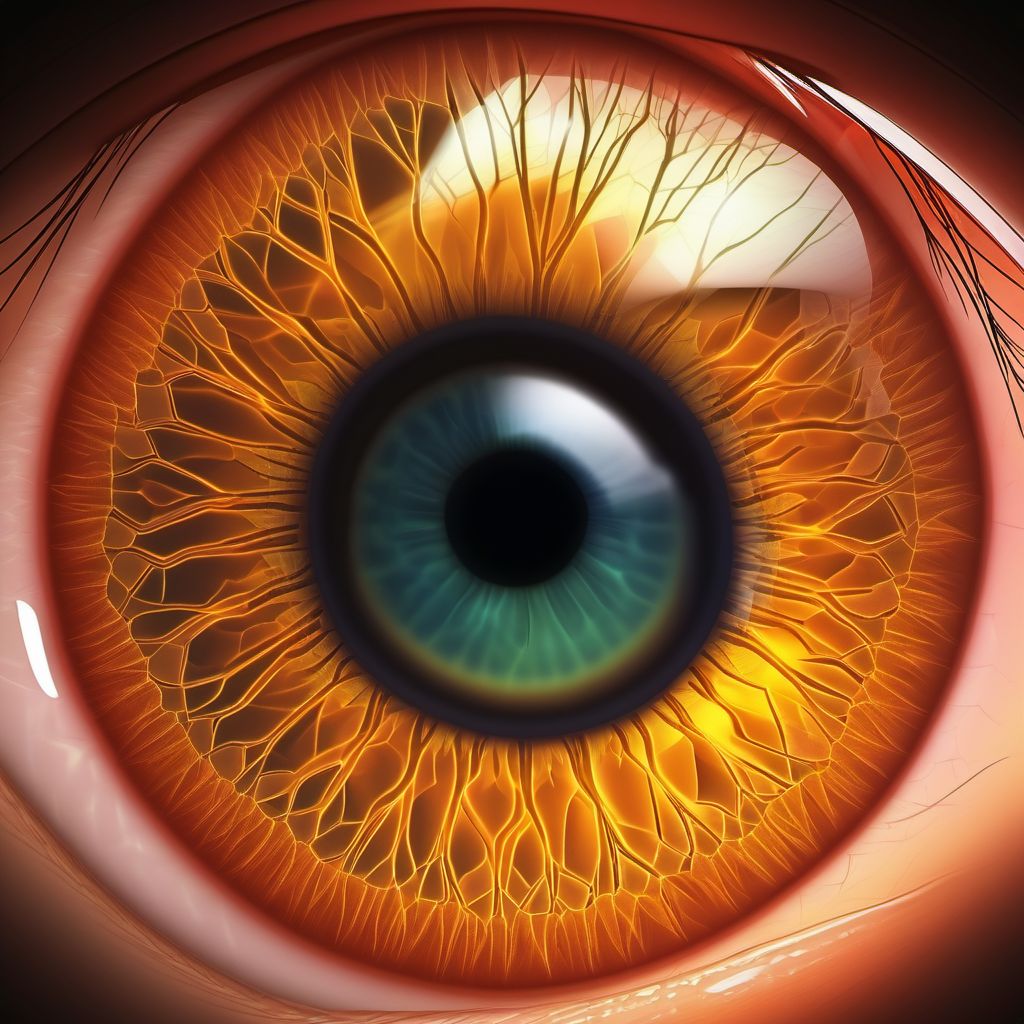 Glaucoma secondary to other eye disorders, unspecified eye digital illustration