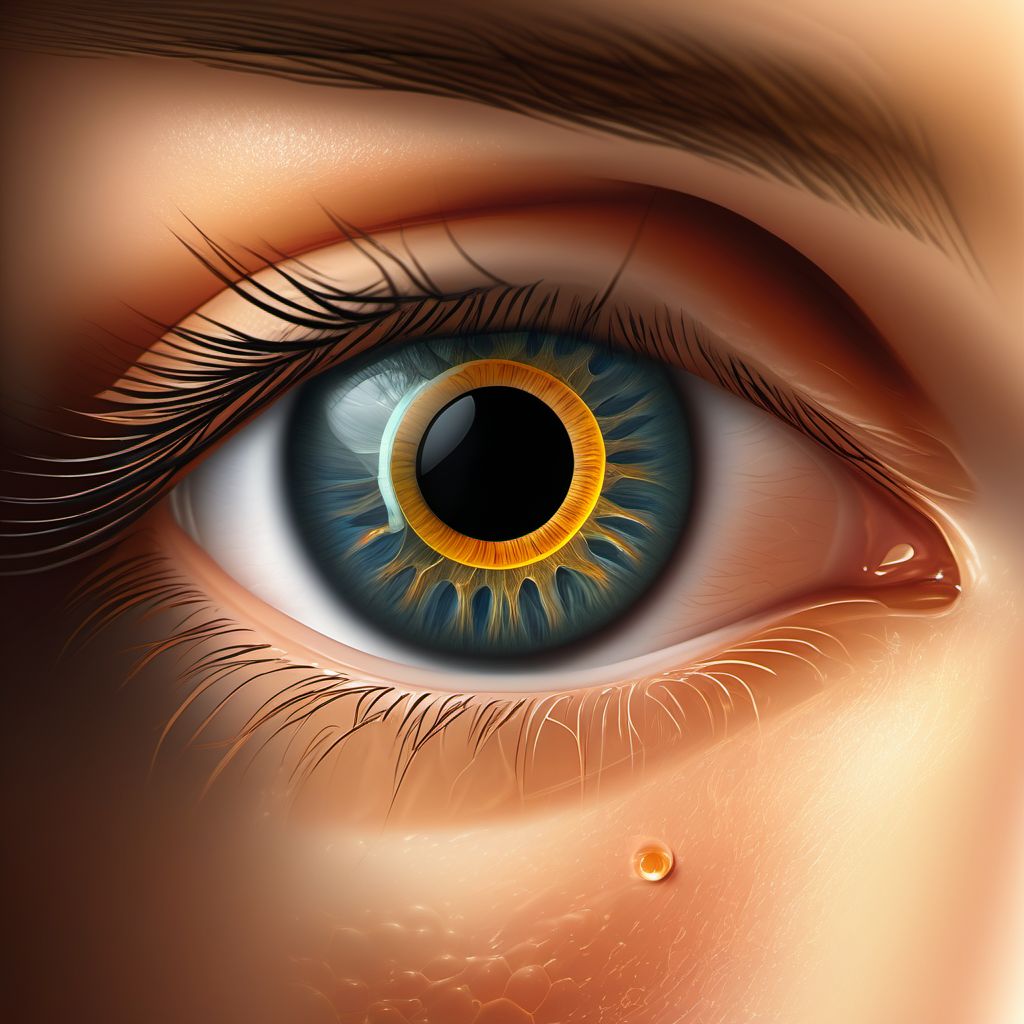 Glaucoma secondary to other eye disorders, bilateral digital illustration