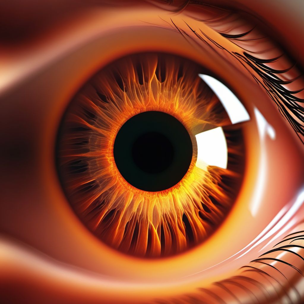 Glaucoma secondary to drugs, unspecified eye digital illustration
