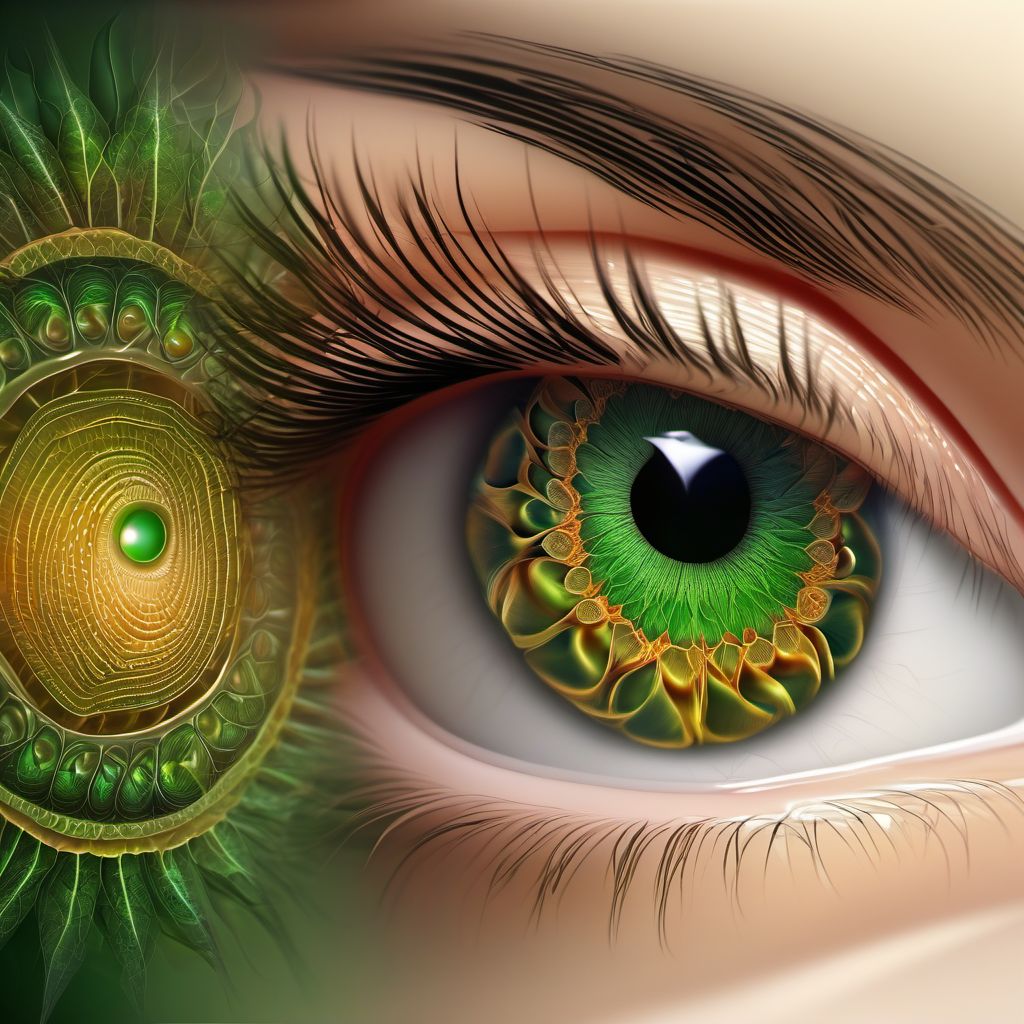 Other disorders of vitreous body digital illustration