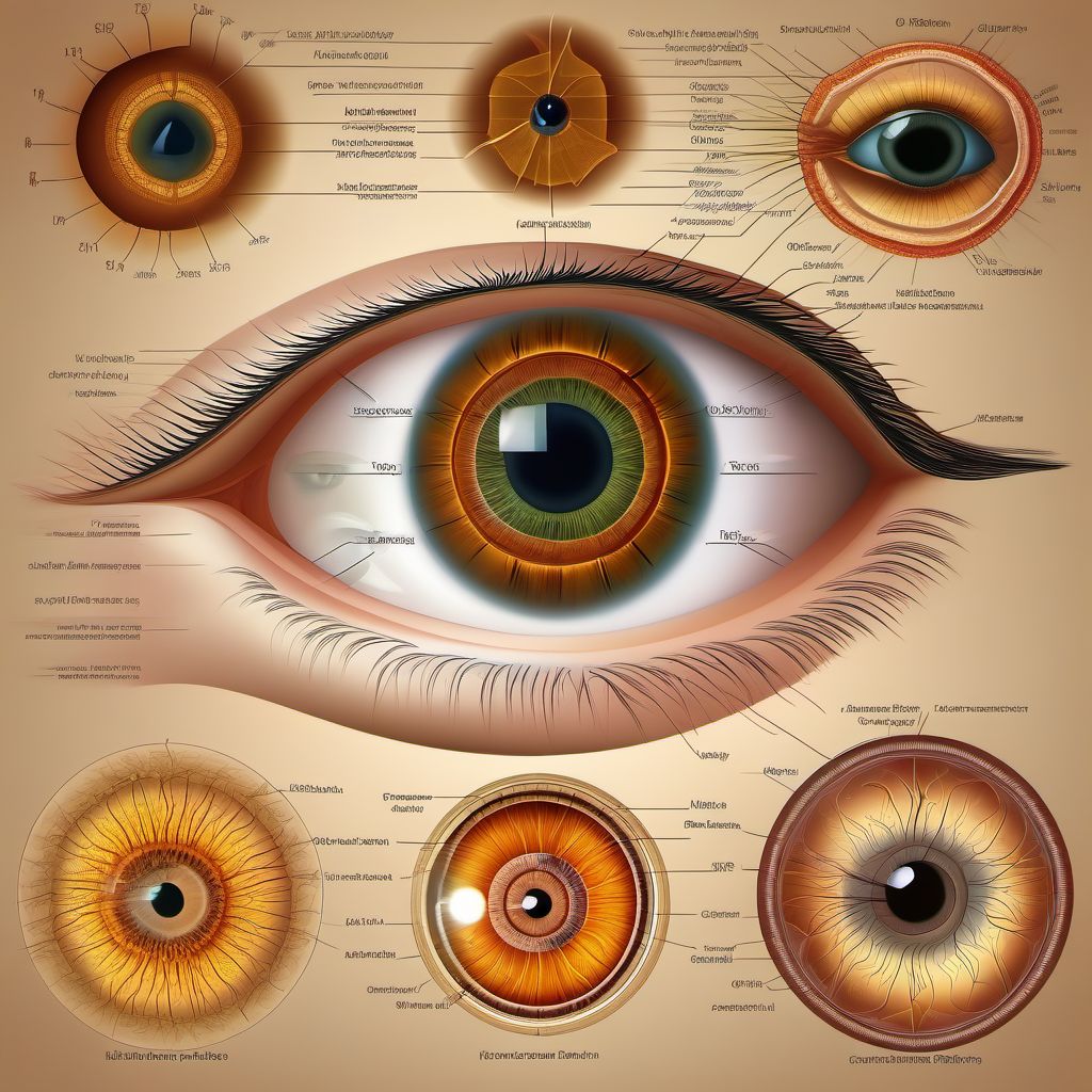 Hypotony of eye due to other ocular disorders digital illustration