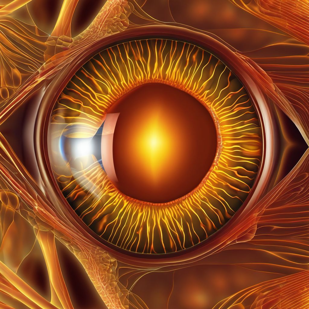 Unspecified optic neuritis digital illustration