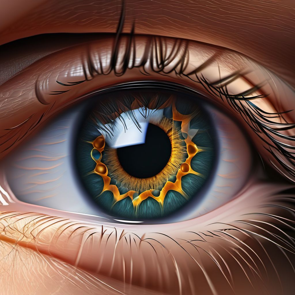 Hereditary optic atrophy digital illustration