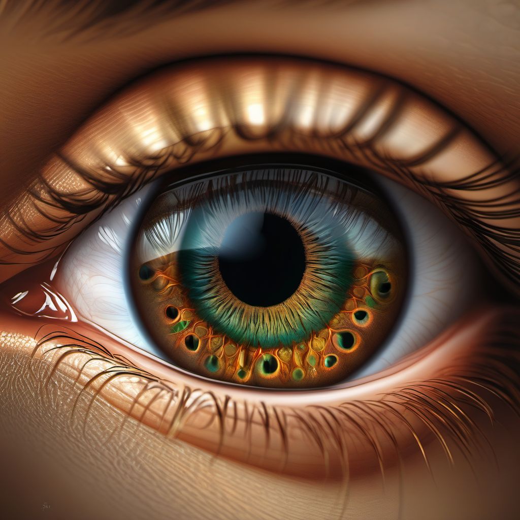 Other paralytic strabismus digital illustration