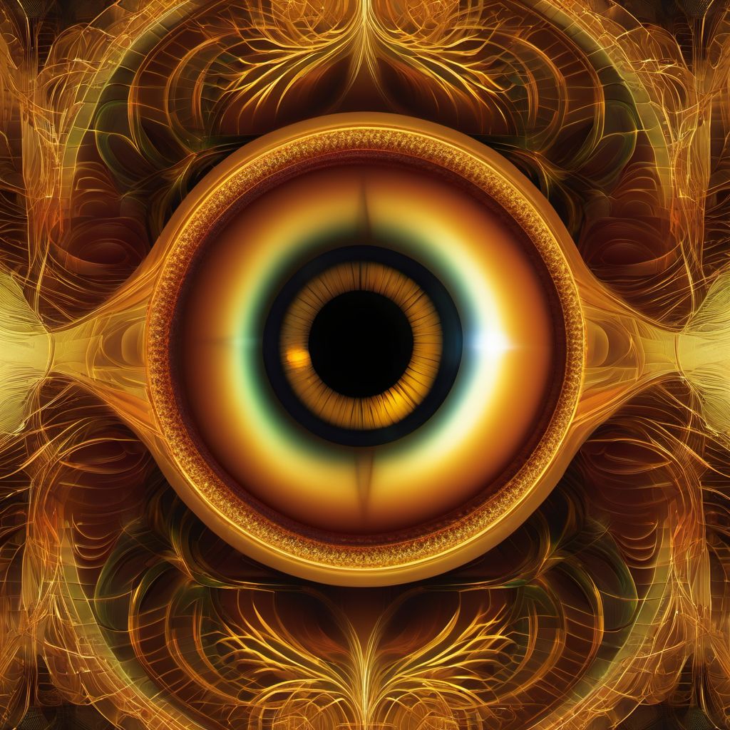 Unspecified strabismus digital illustration