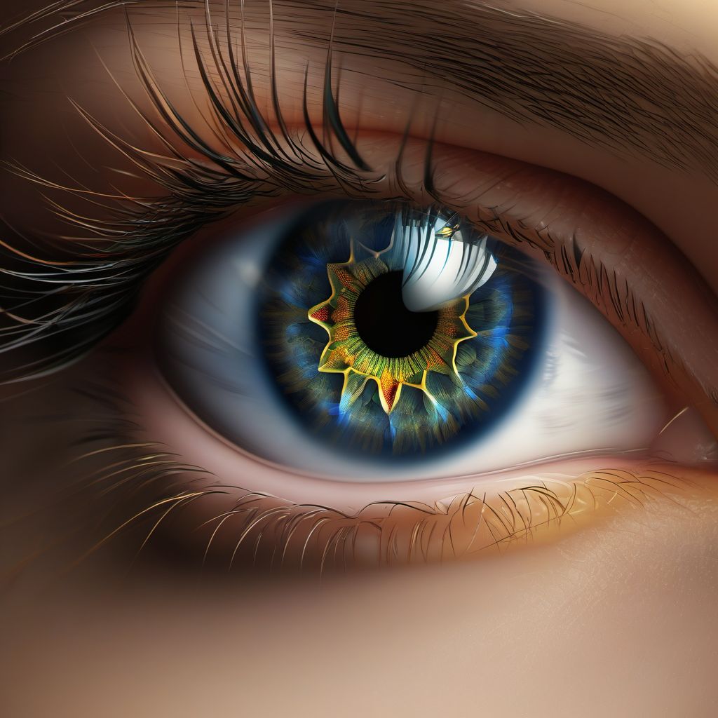 Unspecified amblyopia digital illustration