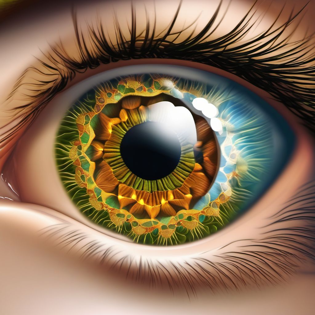 Amblyopia suspect digital illustration