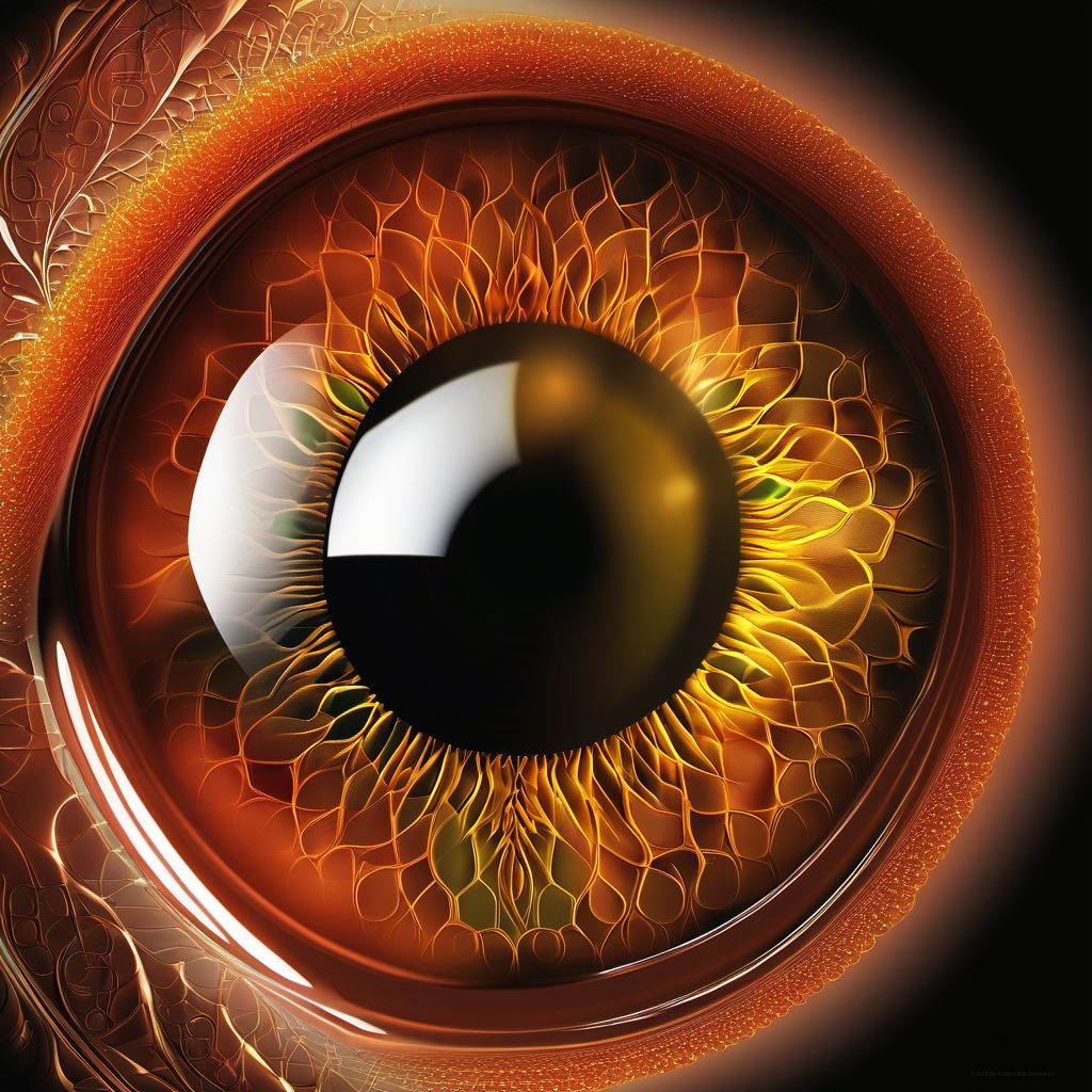 Low vision, right eye, category 2 digital illustration