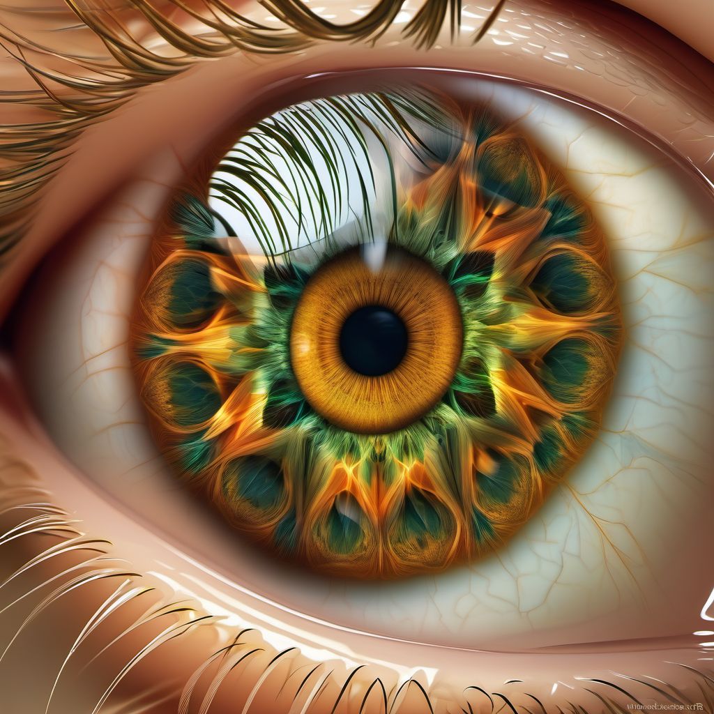 Nystagmus and other irregular eye movements digital illustration