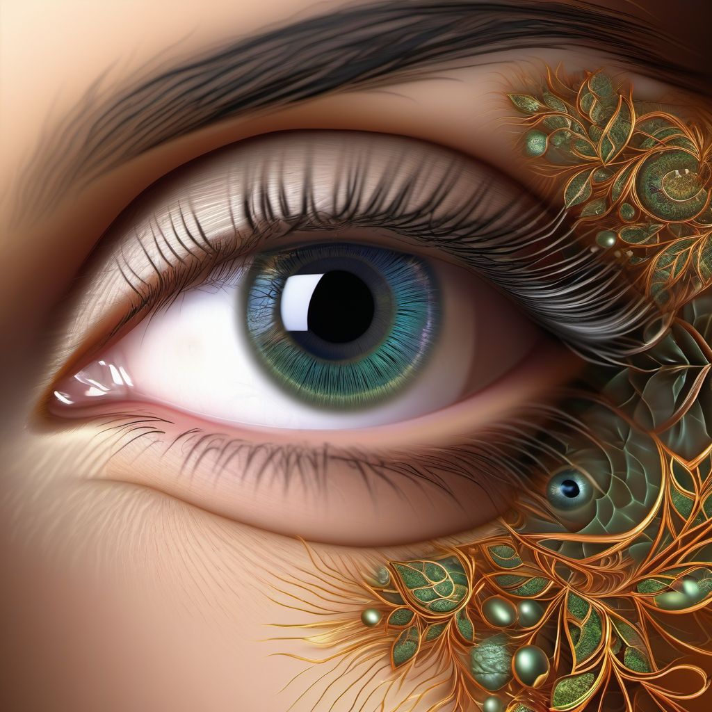 Other specified disorders of eye and adnexa digital illustration