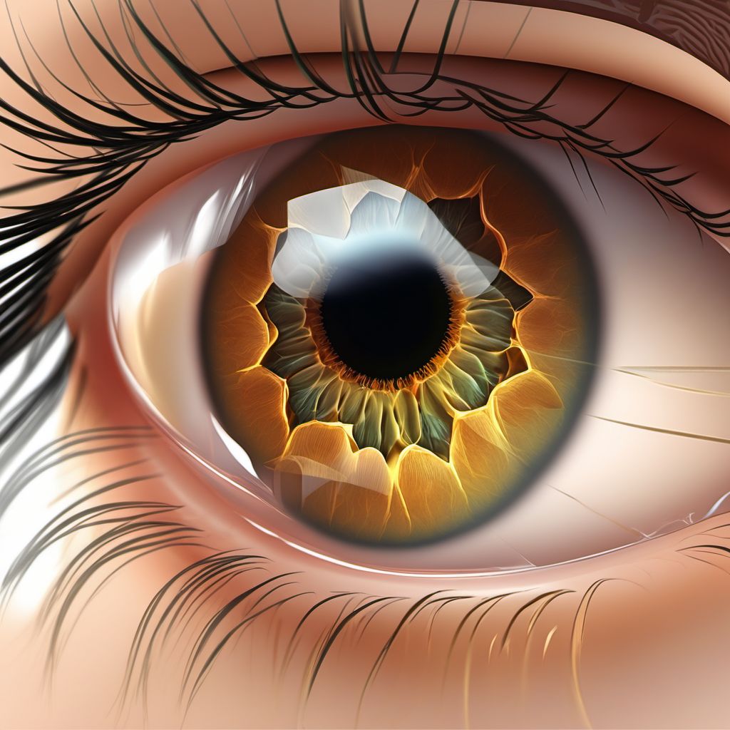 Other disorders of the eye following cataract surgery digital illustration