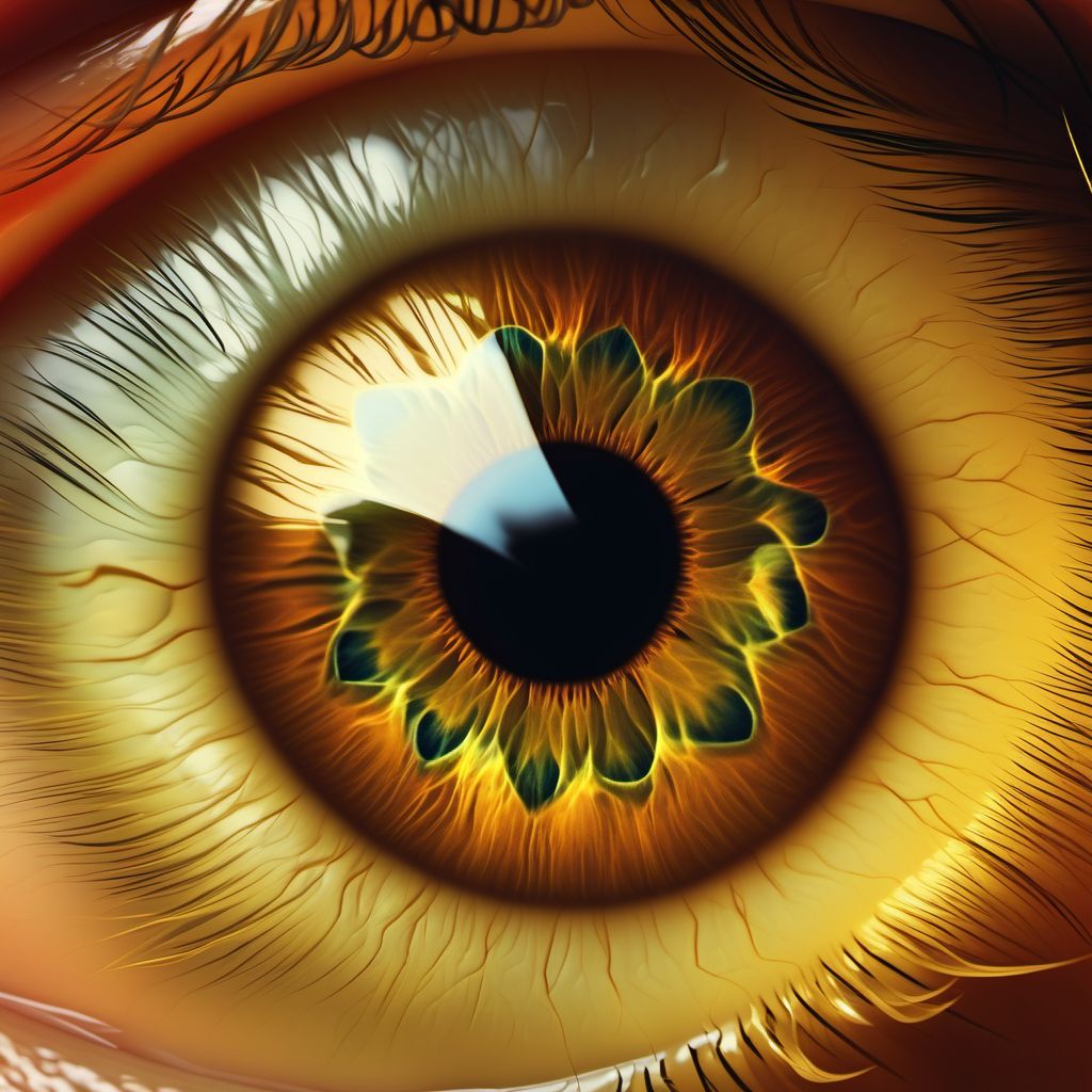 Other intraoperative and postprocedural complications and disorders of eye and adnexa, not elsewhere classified digital illustration