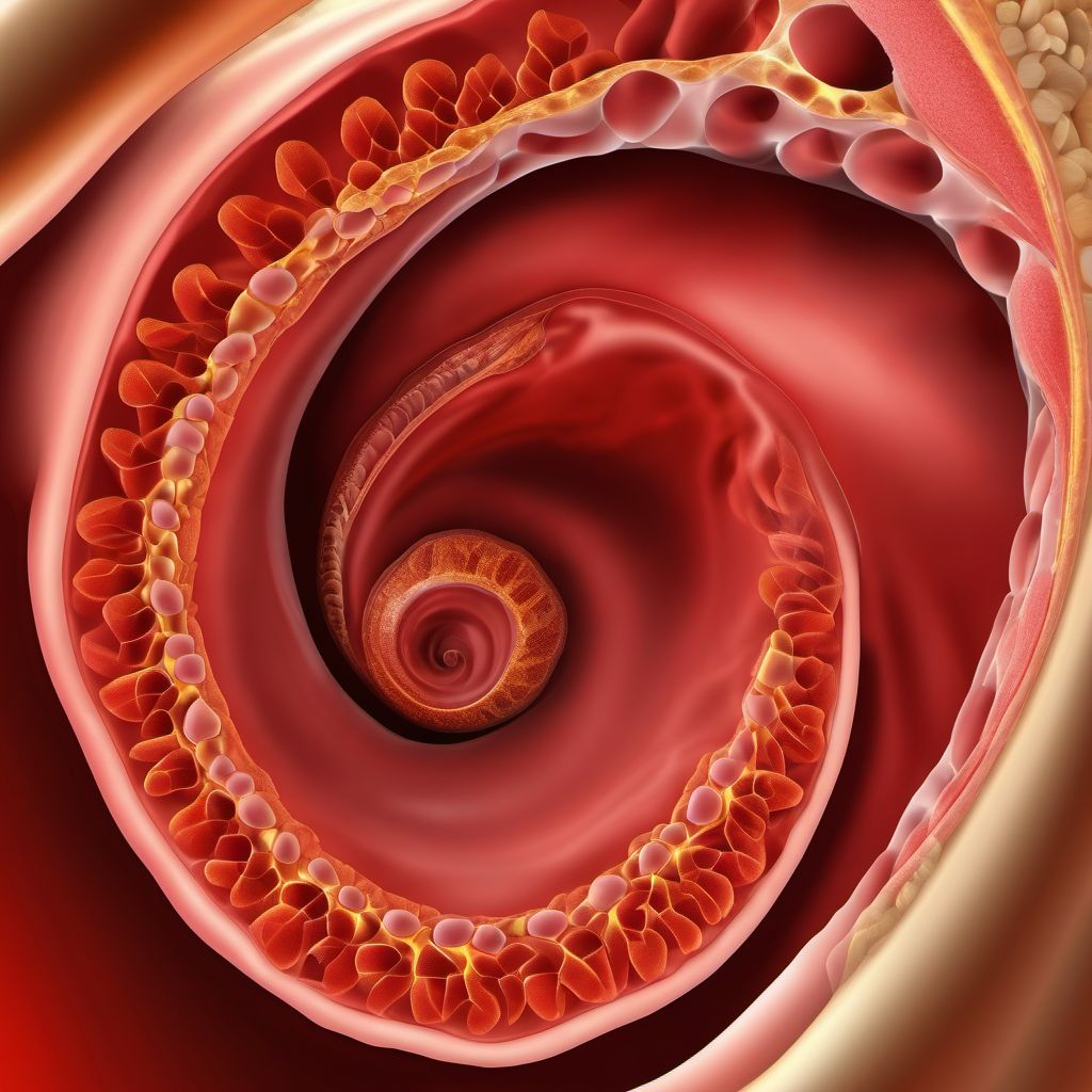 Cholesteatoma of attic digital illustration