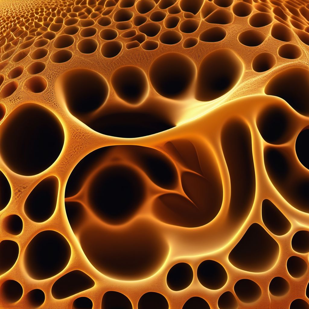 Total perforations of tympanic membrane digital illustration