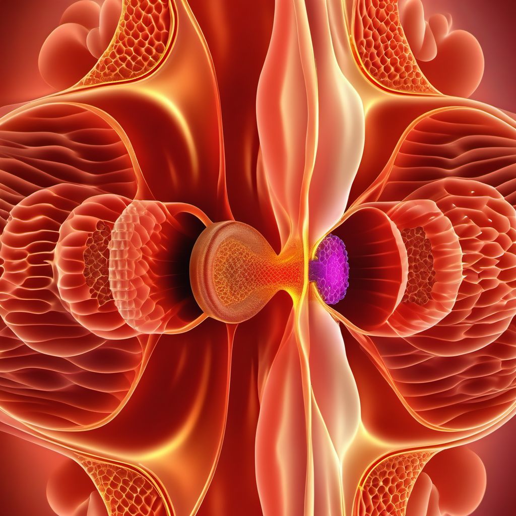 Atrophic nonflaccid tympanic membrane digital illustration