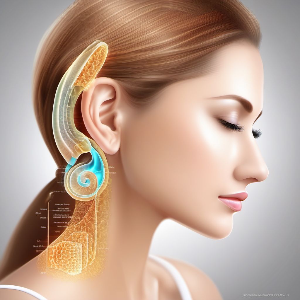 Sensorineural hearing loss, bilateral digital illustration