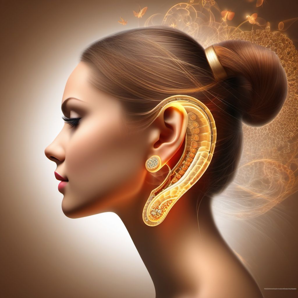 Unspecified hearing loss digital illustration