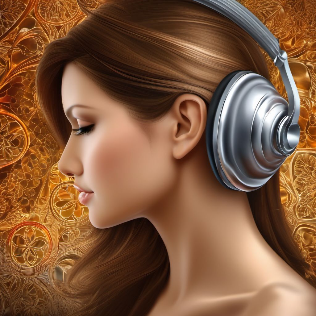 Auditory recruitment digital illustration