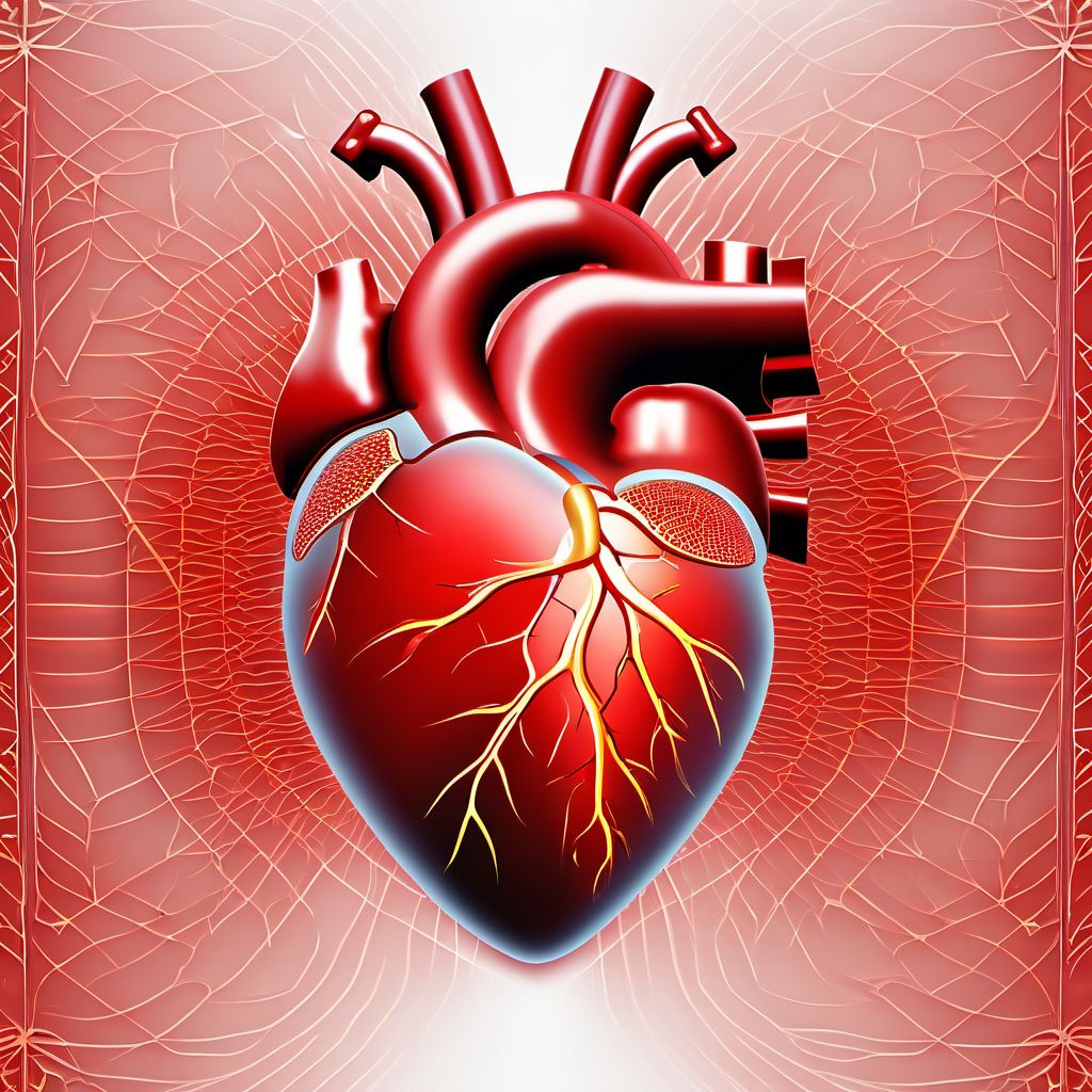 Other specified rheumatic heart diseases digital illustration