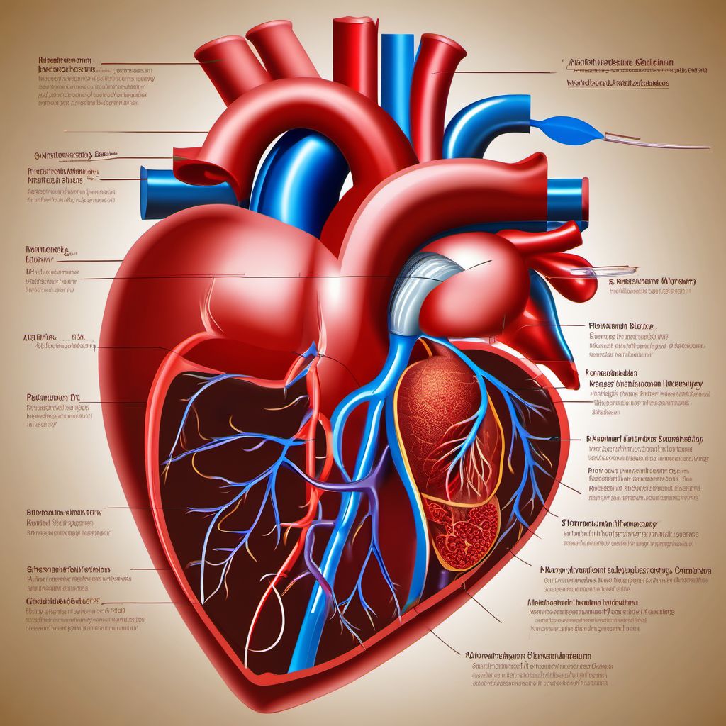 Secondary hypertension digital illustration