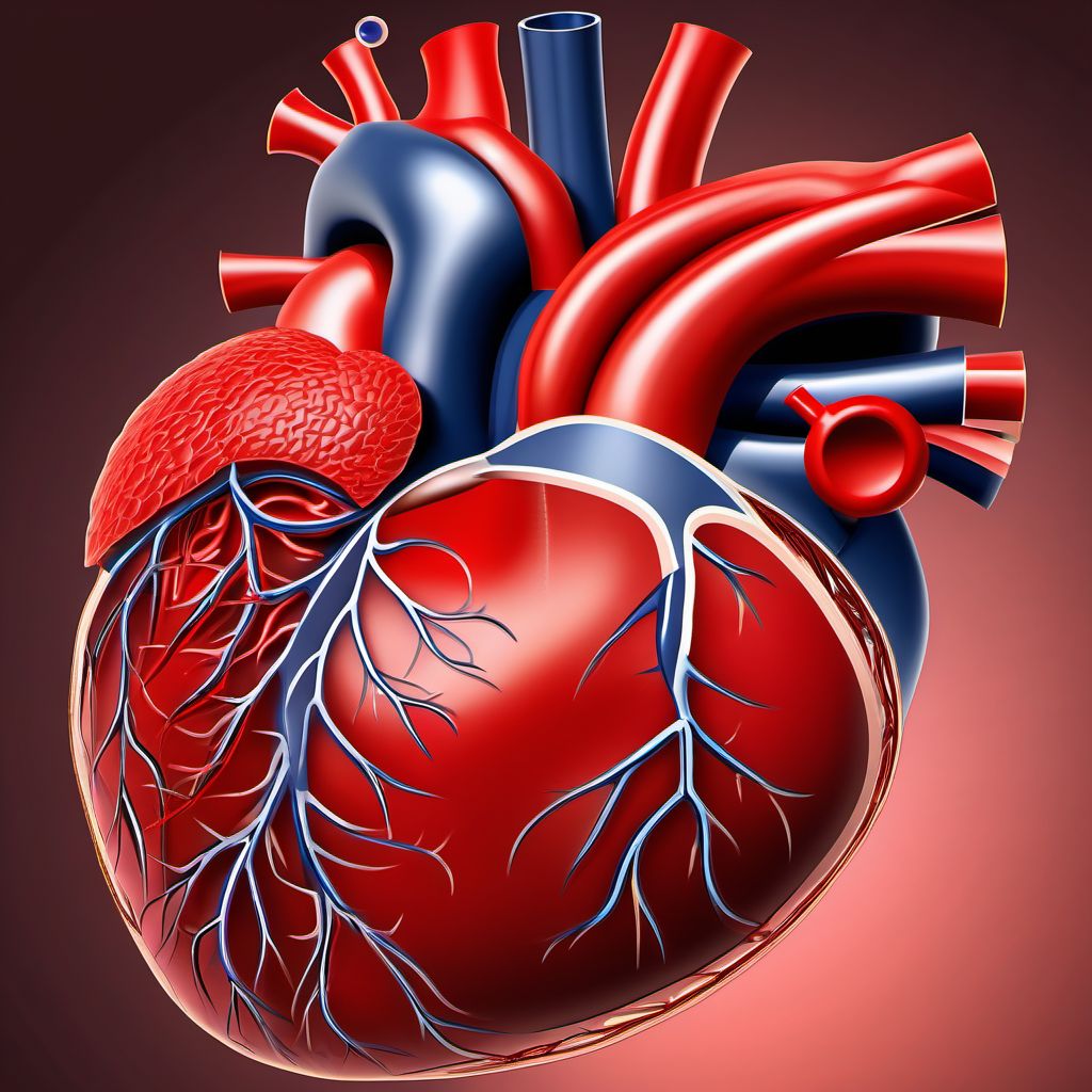 Acute myocardial infarction, unspecified digital illustration