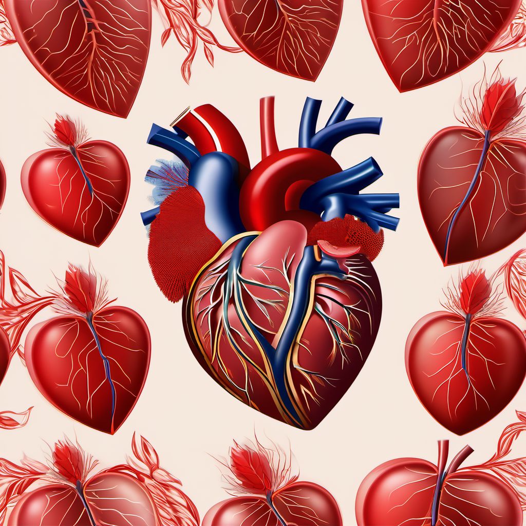 Other acute ischemic heart diseases digital illustration