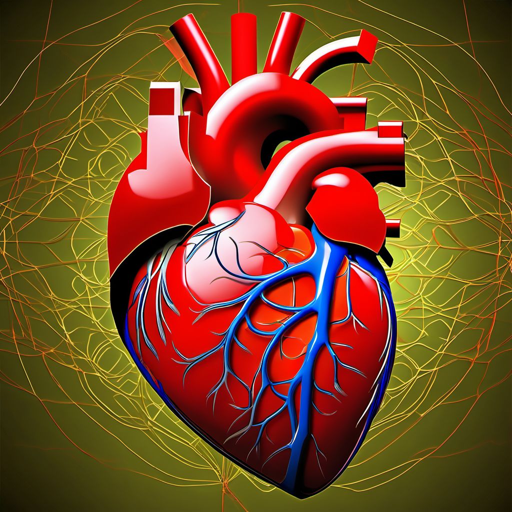 Other forms of chronic ischemic heart disease digital illustration