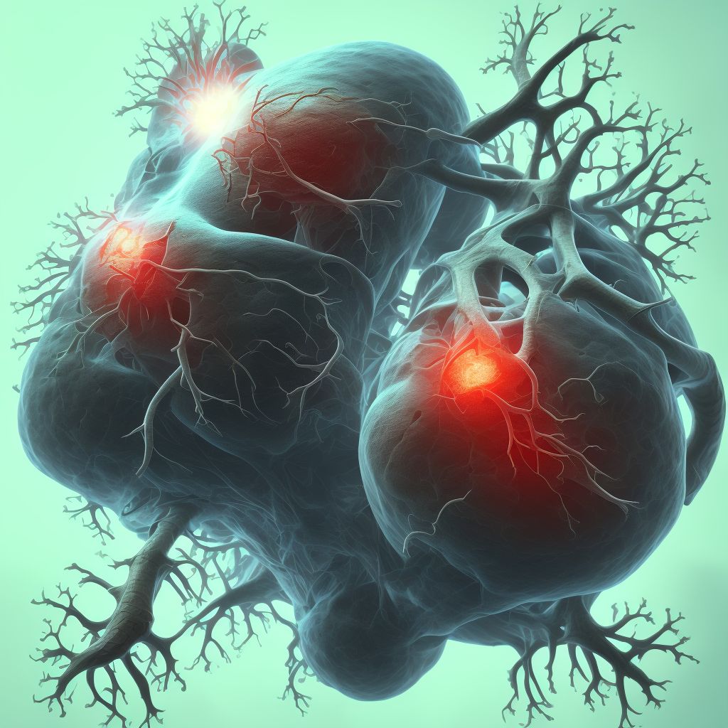 Pulmonary embolism digital illustration