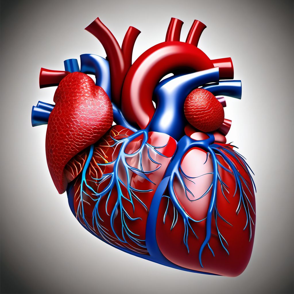 Other pulmonary heart diseases digital illustration