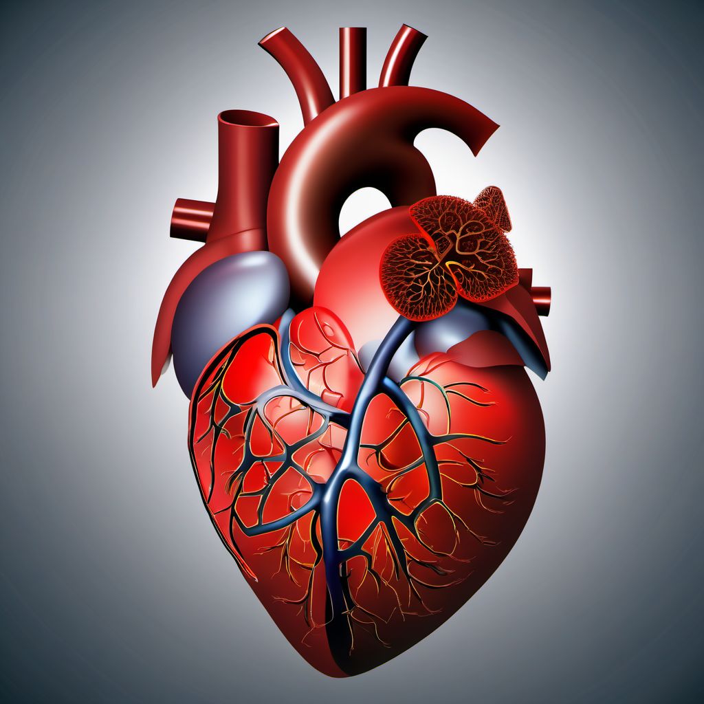 Other specified pulmonary heart diseases digital illustration