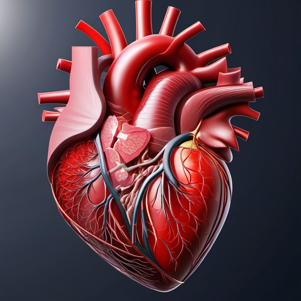 Pericarditis in diseases classified elsewhere digital illustration