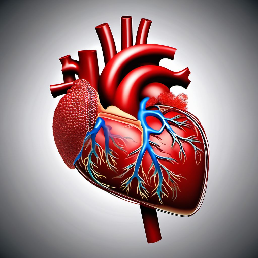 Acute myocarditis digital illustration